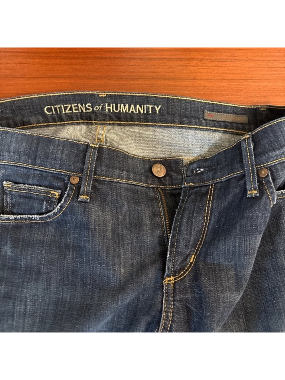 Citizens of Humanity Kelly Bootcut Jeans Womens 27 Dark Wash Low Rise - Picture 3 of 12